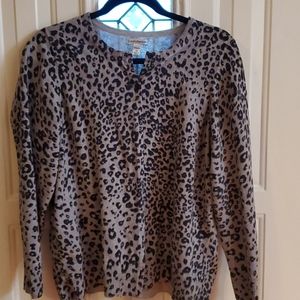 3x15 Animal Print Cardigan